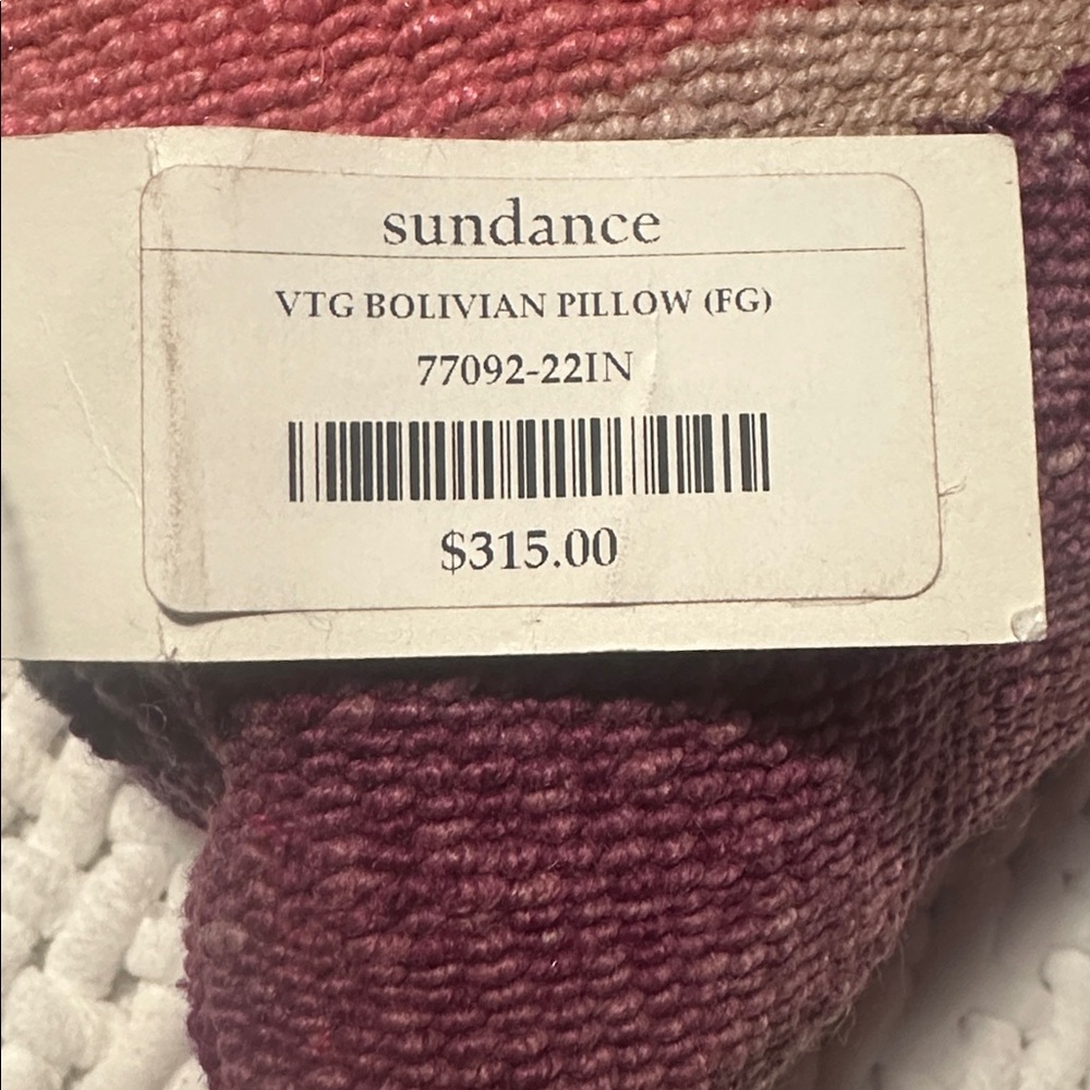Sundance Pink and Purple Striped Accent Pillow - Picture 2 of 2